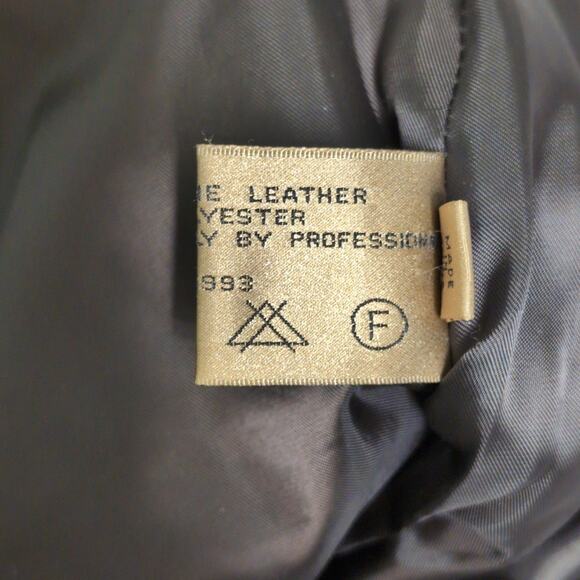 Rem Garson Brown Straight Leg Zipper High Rise Leather Pants Size 6 - Picture 10 of 14